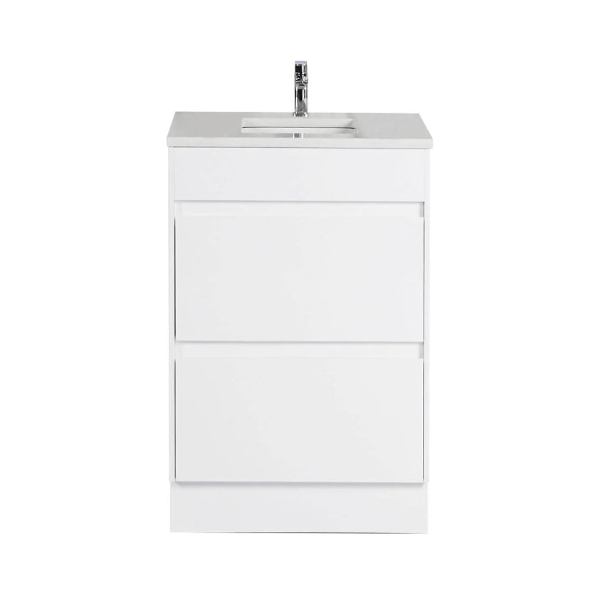 Leona Floor Standing Vanity Including Stone Top and Undermount Basin
