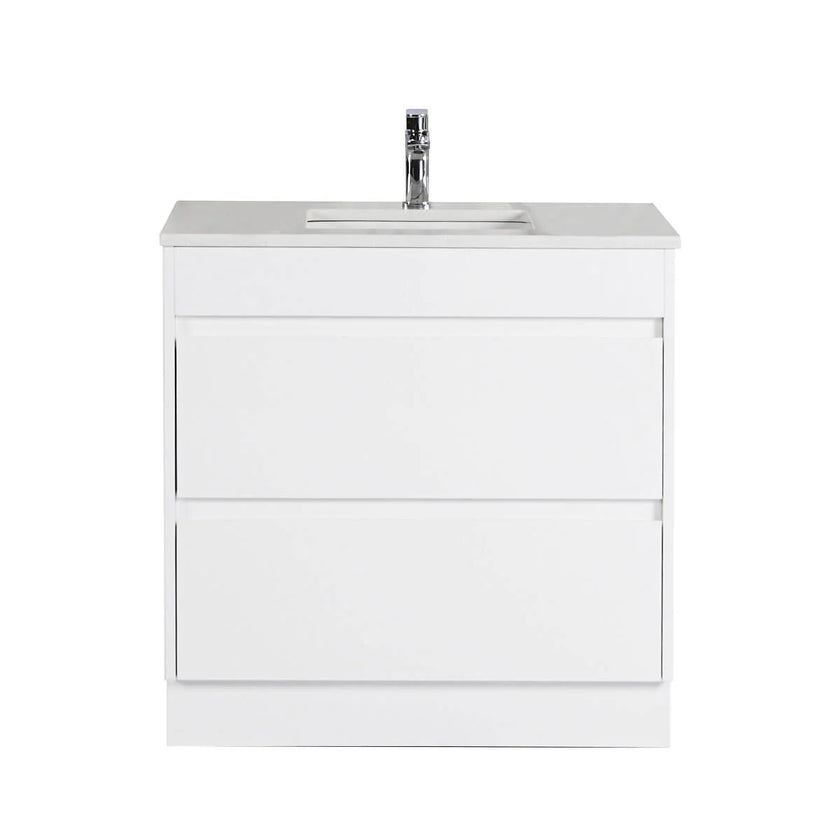 Leona Floor Standing Vanity Including Stone Top and Undermount Basin