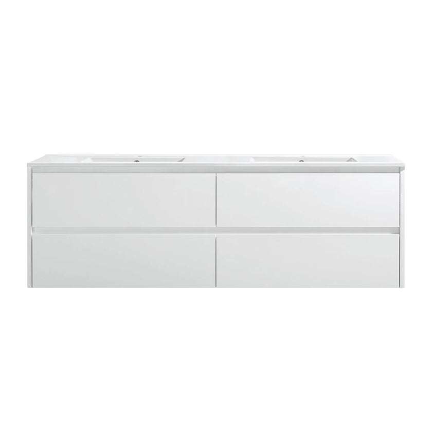 Leona Wall Hung Vanity Including Flat Stone Top