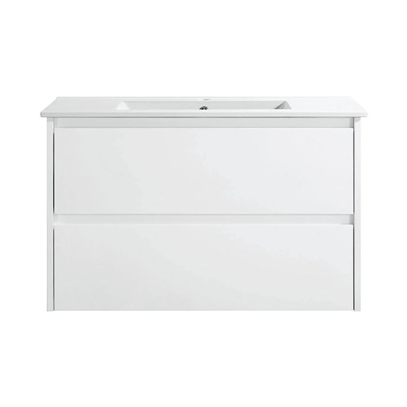 Leona Wall Hung Vanity Including Flat Stone Top