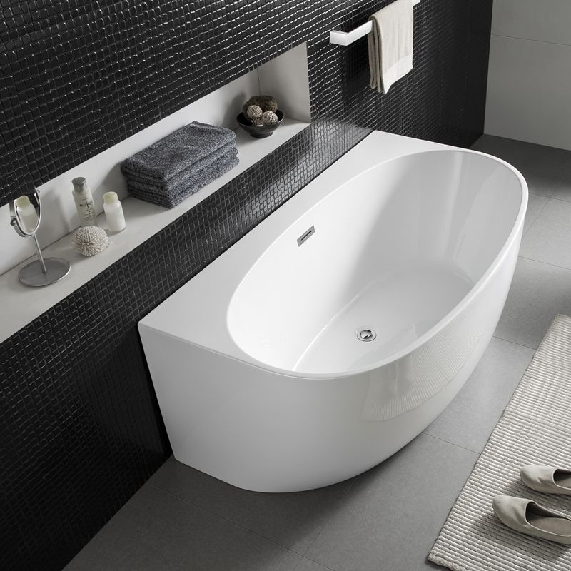 Morocco Back To Wall Freestanding Bath