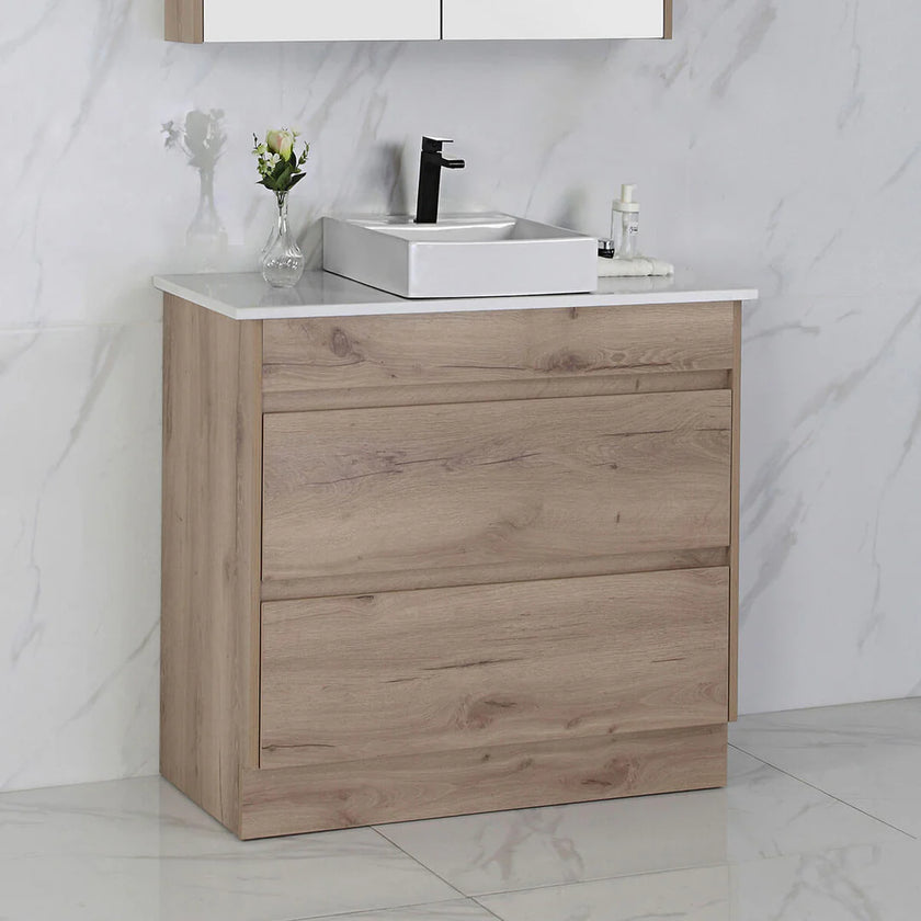 Max Floor Standing Vanity Including Flat Stone Top