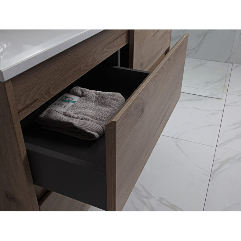 Max Wall Hung Vanity Including Flat Stone Top