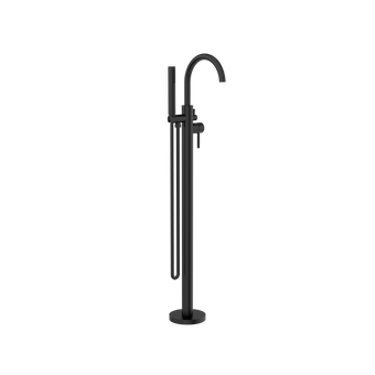 Mecca Round Freestanding Mixer With Hand Shower