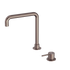 Mecca Hob Basin Mixer Square Swivel Spout