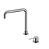 Mecca Hob Basin Mixer Square Swivel Spout