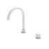 Mecca Hob Basin Mixer Round Swivel Spout