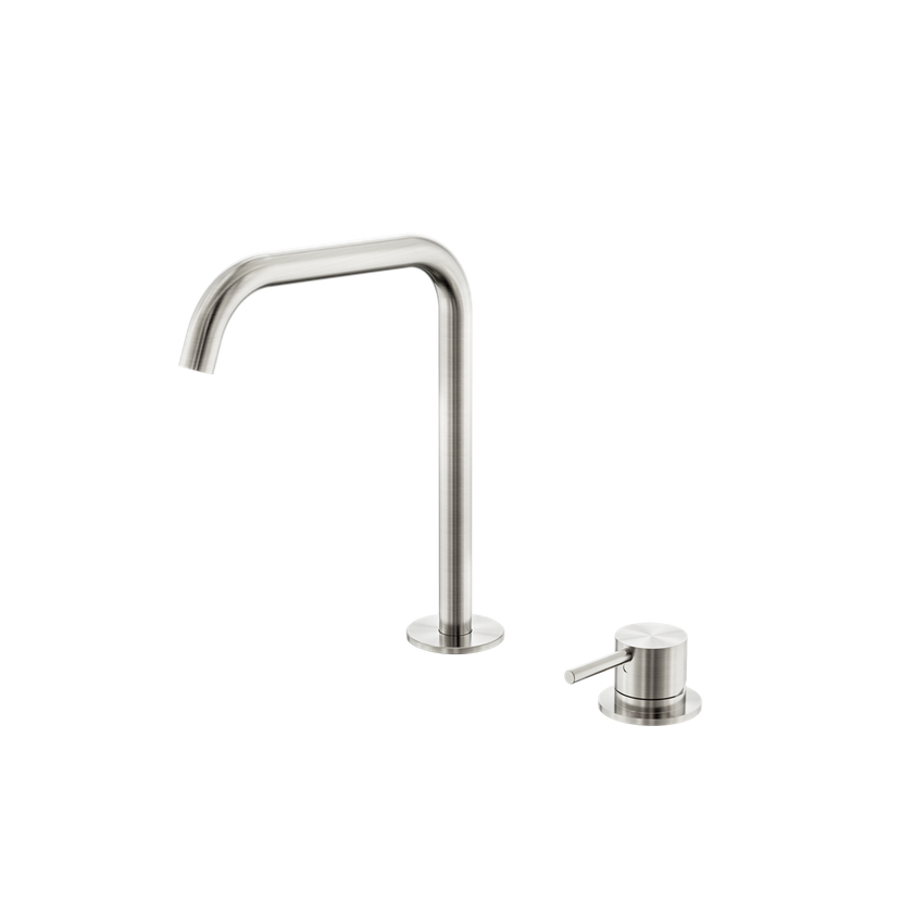 Mecca Hob Bath/Kitchen Mixer Set Edge Spout