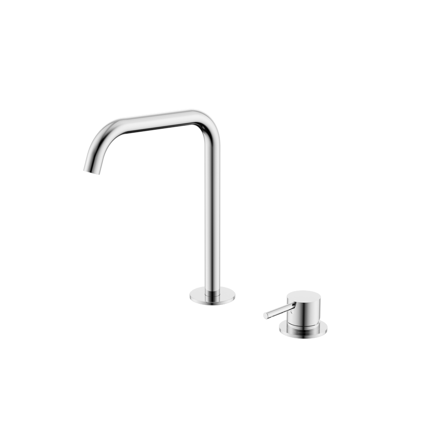 Mecca Hob Bath/Kitchen Mixer Set Edge Spout