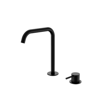 Mecca Hob Bath/Kitchen Mixer Set Edge Spout