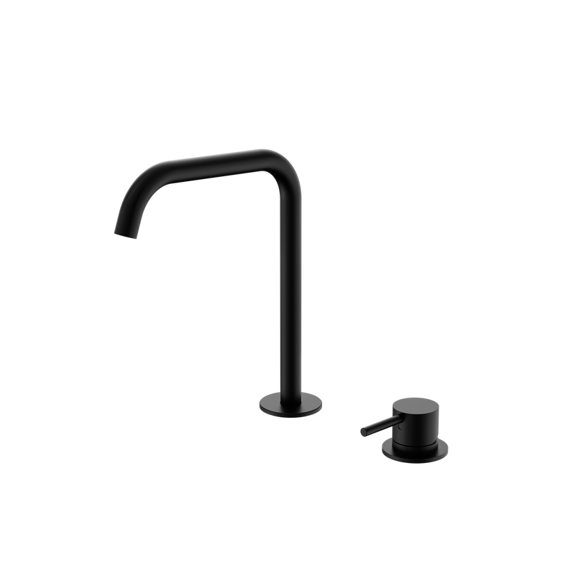 Mecca Hob Bath/Kitchen Mixer Set Edge Spout