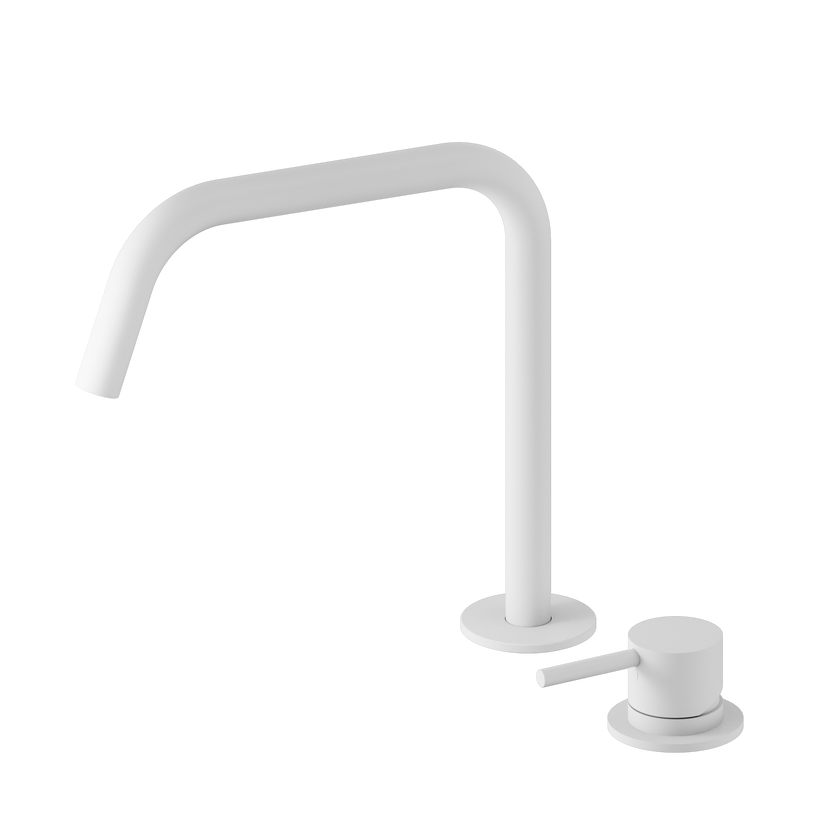 Mecca Hob Bath/Kitchen Mixer Set Edge Spout II