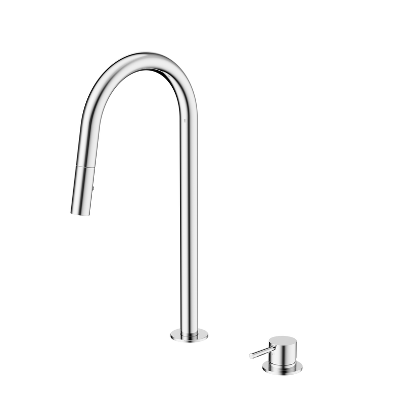 Mecca Hob Mounted Pull Out Sink Mixer