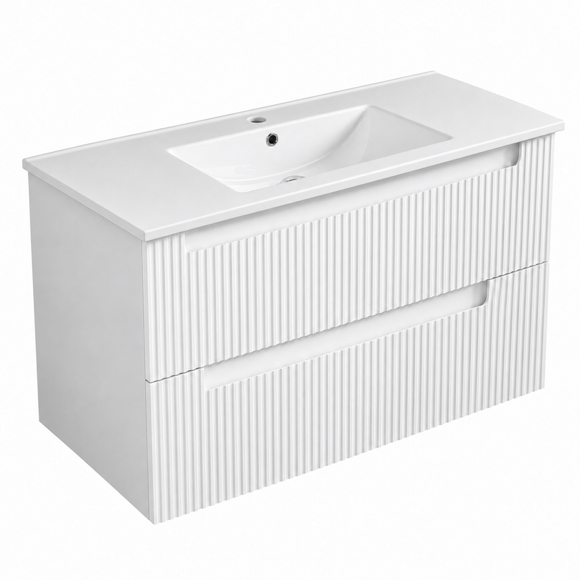 Neva Wall Hung Vanity Including Ceramic Top