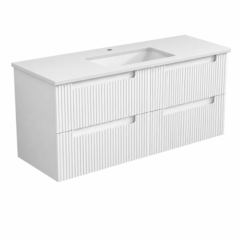 Neva Wall Hung Vanity Including Ceramic Top