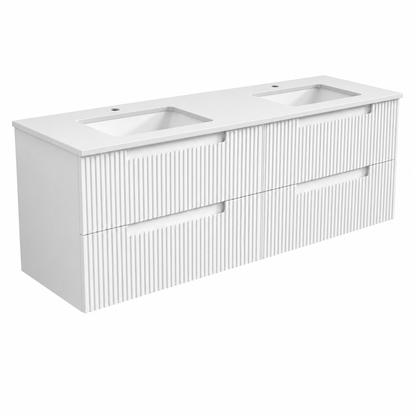 Neva Wall Hung Vanity Including Ceramic Top