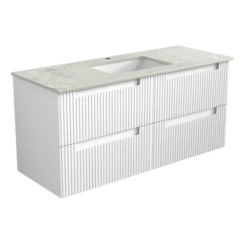 Neva Wall Hung Vanity Including Stone Top and Undermount Basin