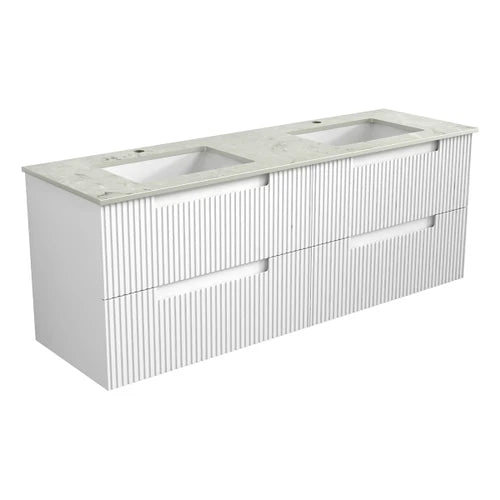 Neva Wall Hung Vanity Including Stone Top and Undermount Basin