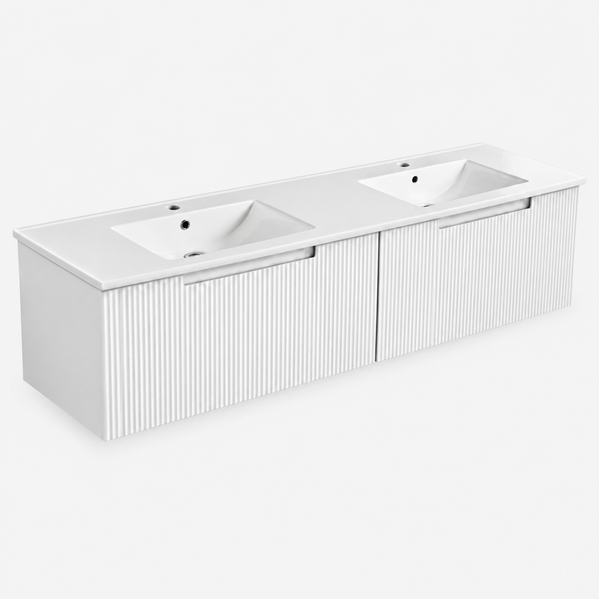Perla Wall Hung Mark 2 Vanity Including Ceramic Top