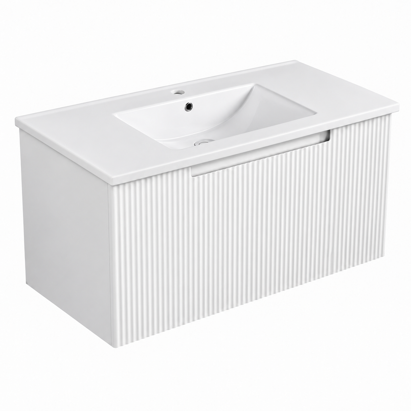 Perla Wall Hung Mark 2 Vanity Including Ceramic Top