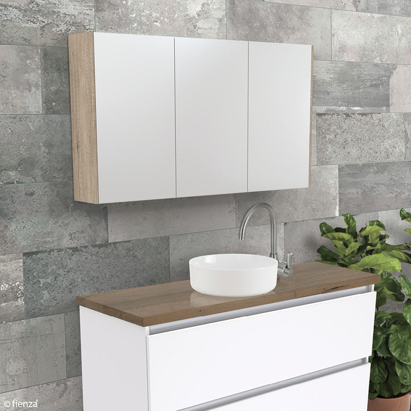 Mirror Cabinet With Scandi Oak Side Panels