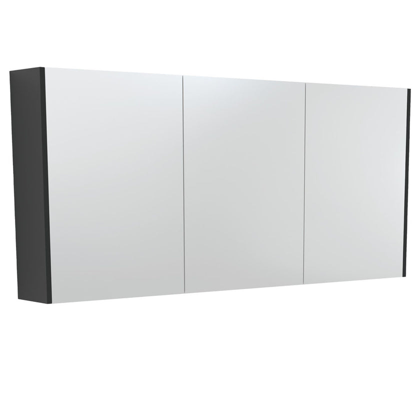 Mirror Cabinet With Satin Side Panels