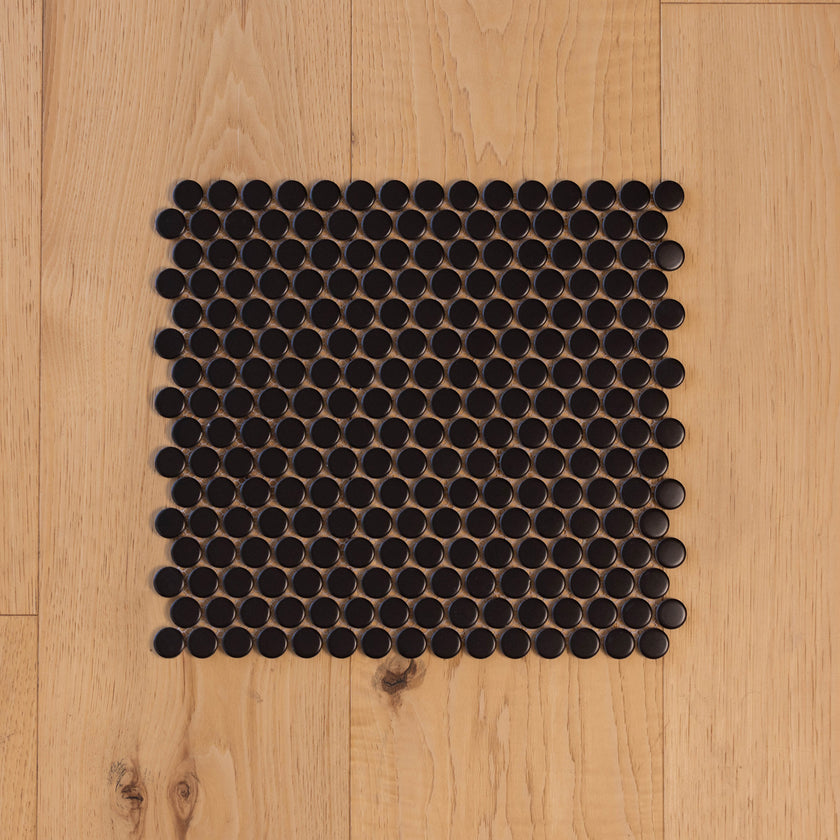 Penny Rounds Satin Black
