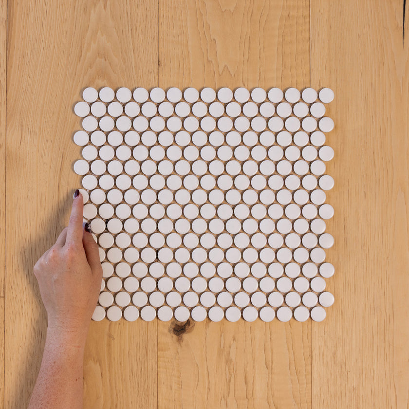 Penny Rounds Satin White