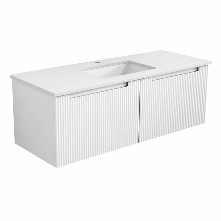 Perla Wall Hung Mark 2 Vanity Including Ceramic Top