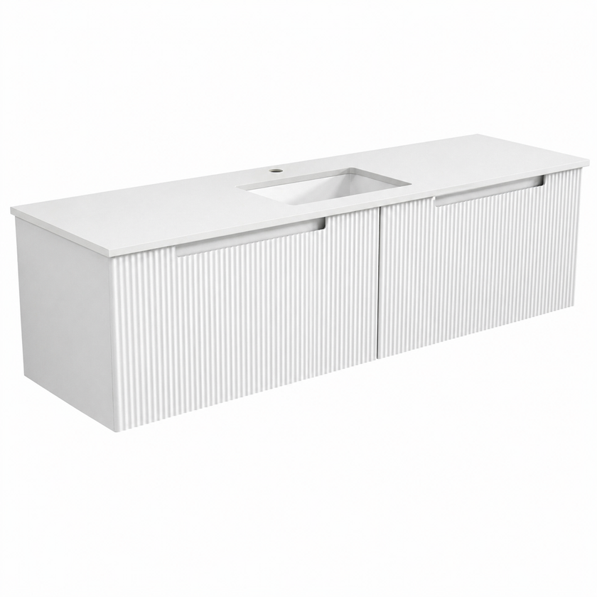 Perla Wall Hung Mark 2 Vanity Including Ceramic Top
