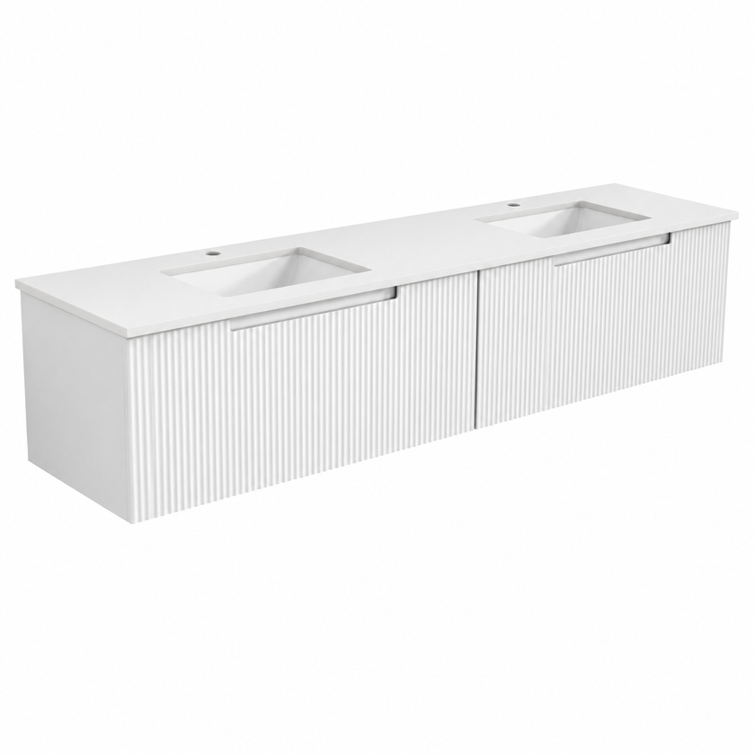Perla Wall Hung Mark 2 Vanity Including Ceramic Top