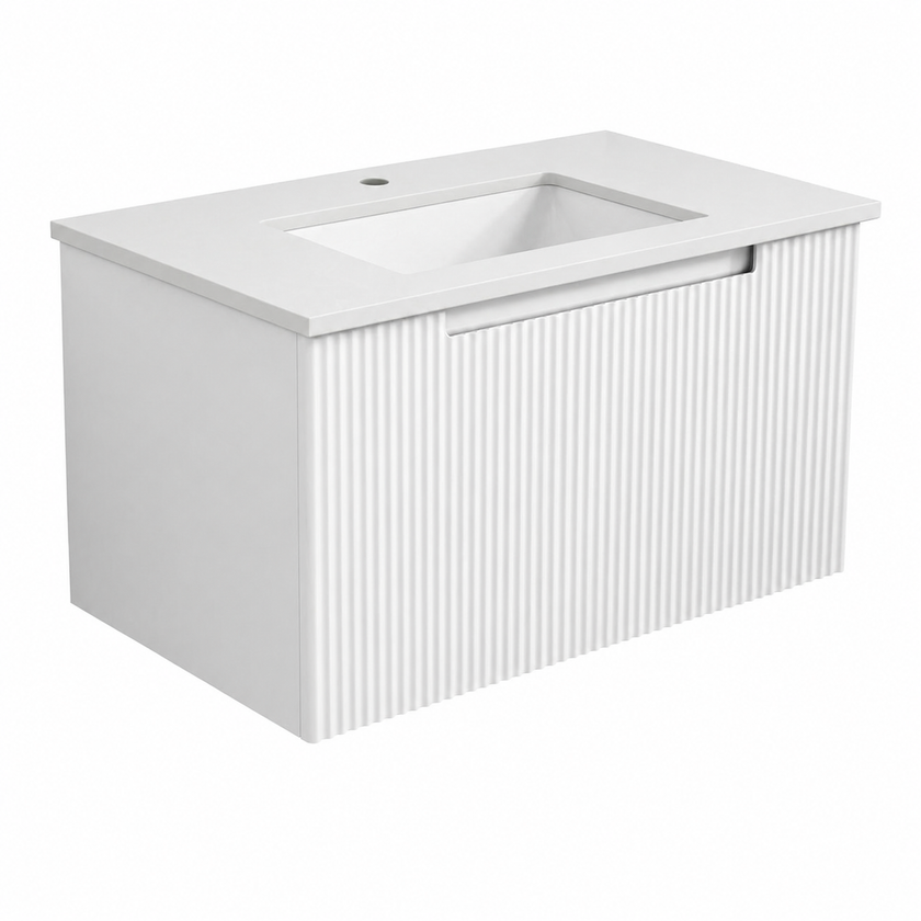 Perla Wall Hung Mark 2 Vanity Including Ceramic Top