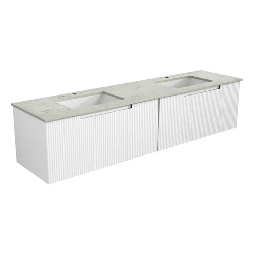 Perla Wall Hung Mark 2 Vanity Including Stone Top and Undermount Basin