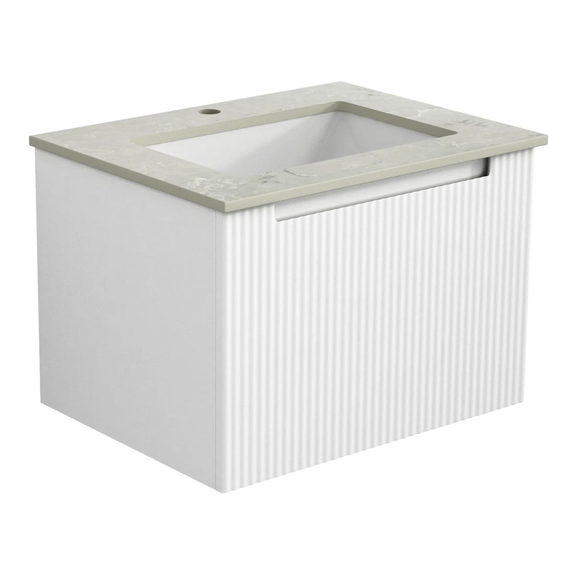 Perla Wall Hung Mark 2 Vanity Including Stone Top and Undermount Basin