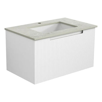 Perla Wall Hung Mark 2 Vanity Including Stone Top and Undermount Basin