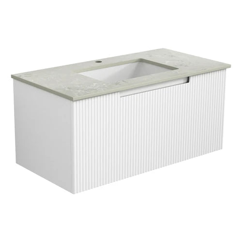 Perla Wall Hung Mark 2 Vanity Including Stone Top and Undermount Basin