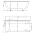 Rio Back To Wall Freestanding Bath