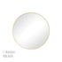 Reba Round Framed Mirror