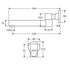 Michelle Round Swivel Bath Outlet