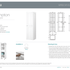 Hampton Wall Hung Satin White Tall Boy