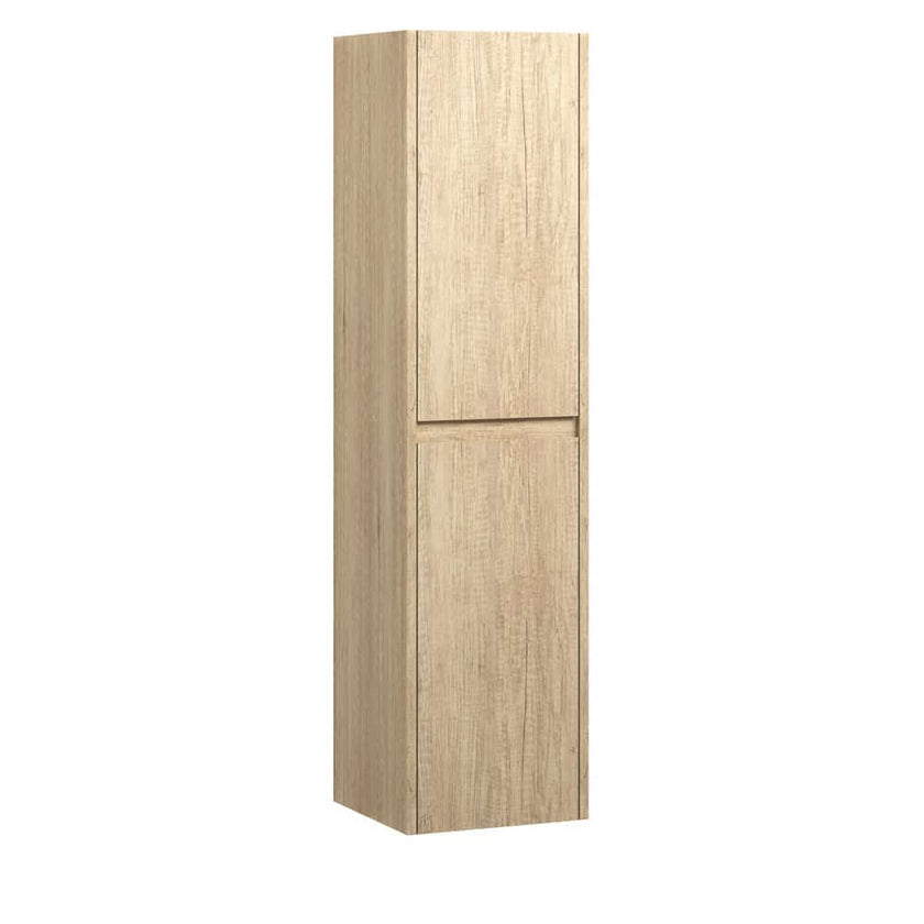 Edge Scandi Oak Wall Hung Tall Boy