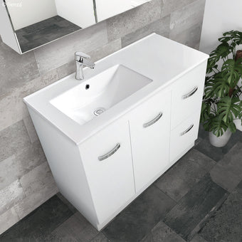 Unicab Gloss White Kickboard Vanity