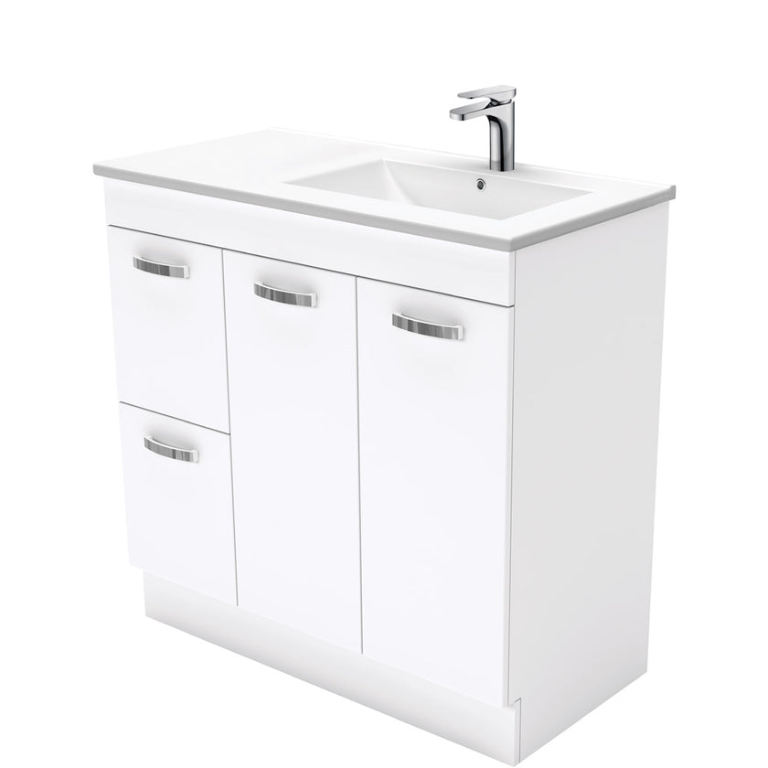 Unicab Gloss White Kickboard Vanity