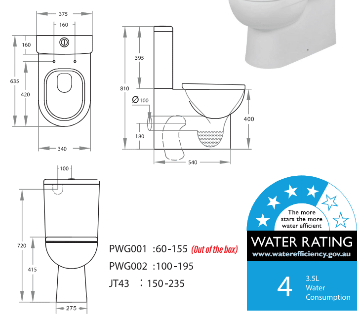 Mirage Toilet Suite