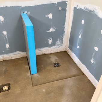 Thermasheet Half Shower Wall with Niche - 600 x 1200 x 100 mm