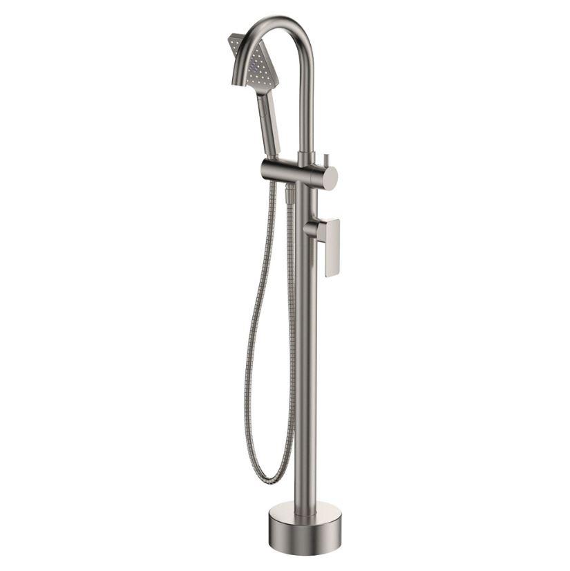 Tono Floor Mounted Bath Mixer With Hand Shower