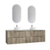 Tuscana Wall Hung Including Flat Stone Top