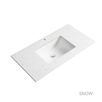 Max Floor Standing Vanity Including Stone Top and Undermount Basin