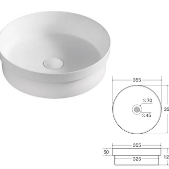 Pride Lena Semi Inset Basin