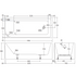 Hustle Multi-Fit Acrylic Bath With Overflow